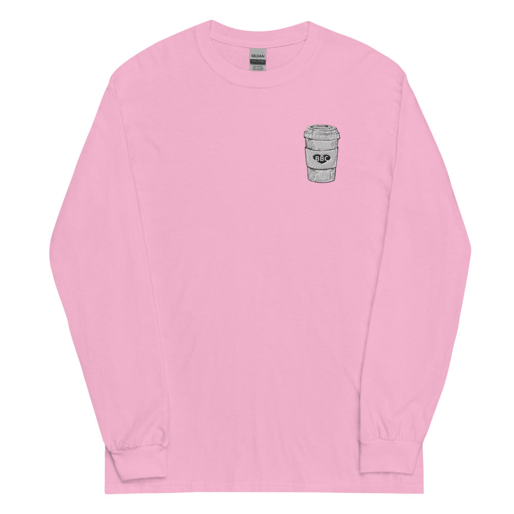 Long Sleeve Shirt in gentle pink - from the HANRO Cotton Seamless collection